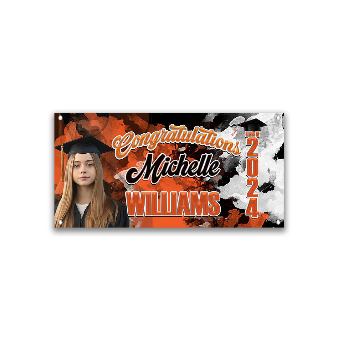 Graduation Banner- 6ft by 3ft banner