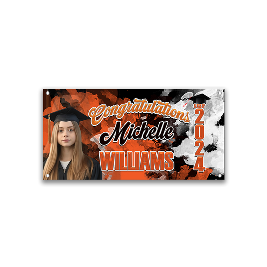 Graduation Banner- 6ft by 3ft banner