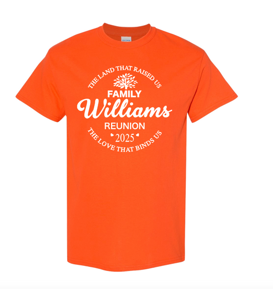 Williams Family Reunion Shirt