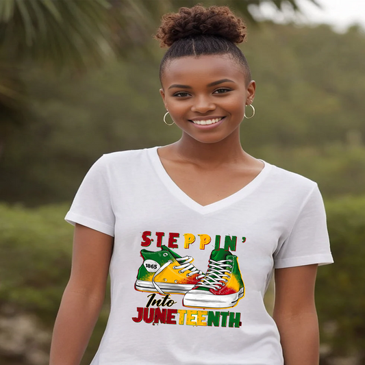 Juneteenth T-shirt - vneck